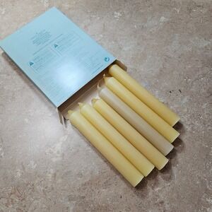 PartyLite Spiced Vanilla Utility Taper Candles Refills 6pk 6in Beige USA